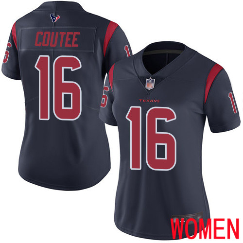 Houston Texans Limited Navy Blue Women Keke Coutee Jersey NFL Football #16 Rush Vapor Untouchable->youth nfl jersey->Youth Jersey